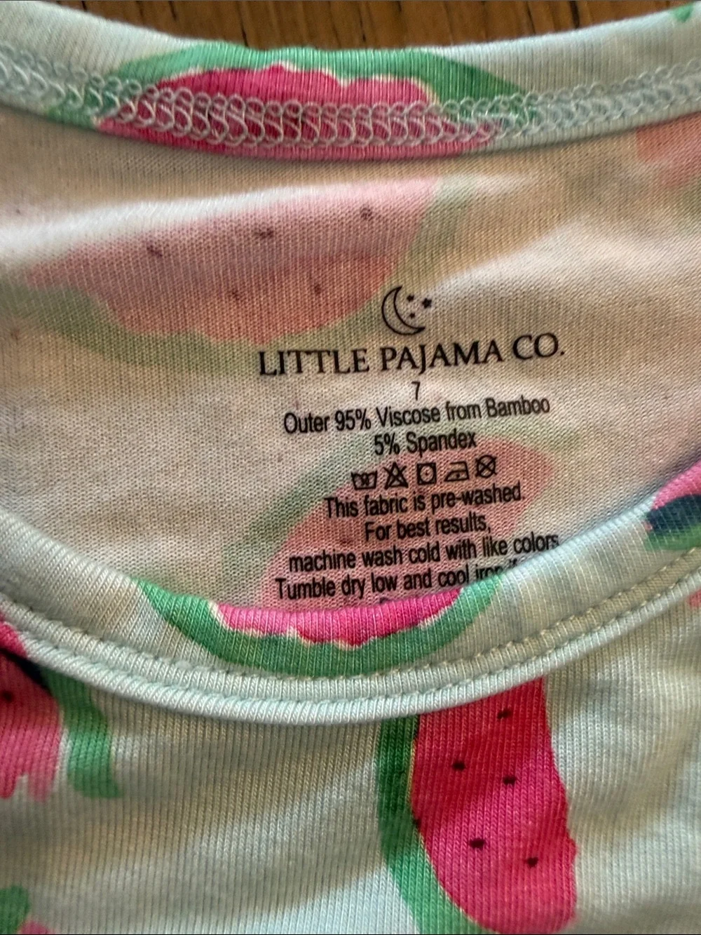 Mint Watermelon Print Short-Sleeve Twirl Dress for Girls
